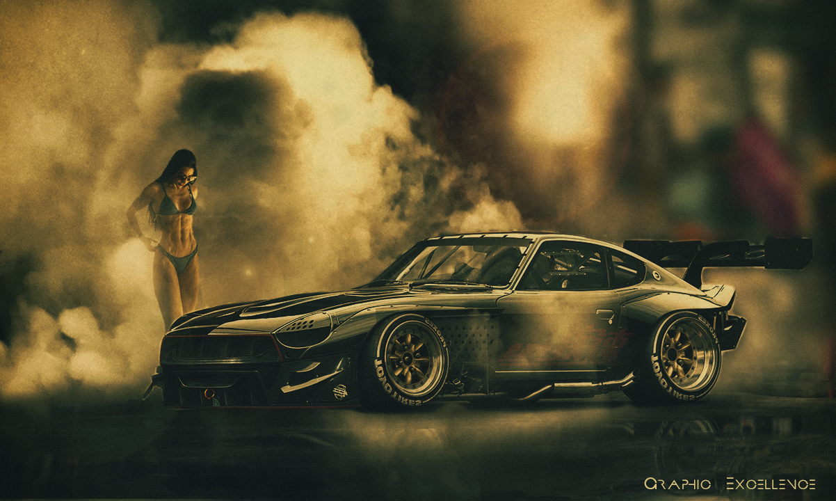 A Photo Artwork for Brazilian Fitness Model Tati Amado