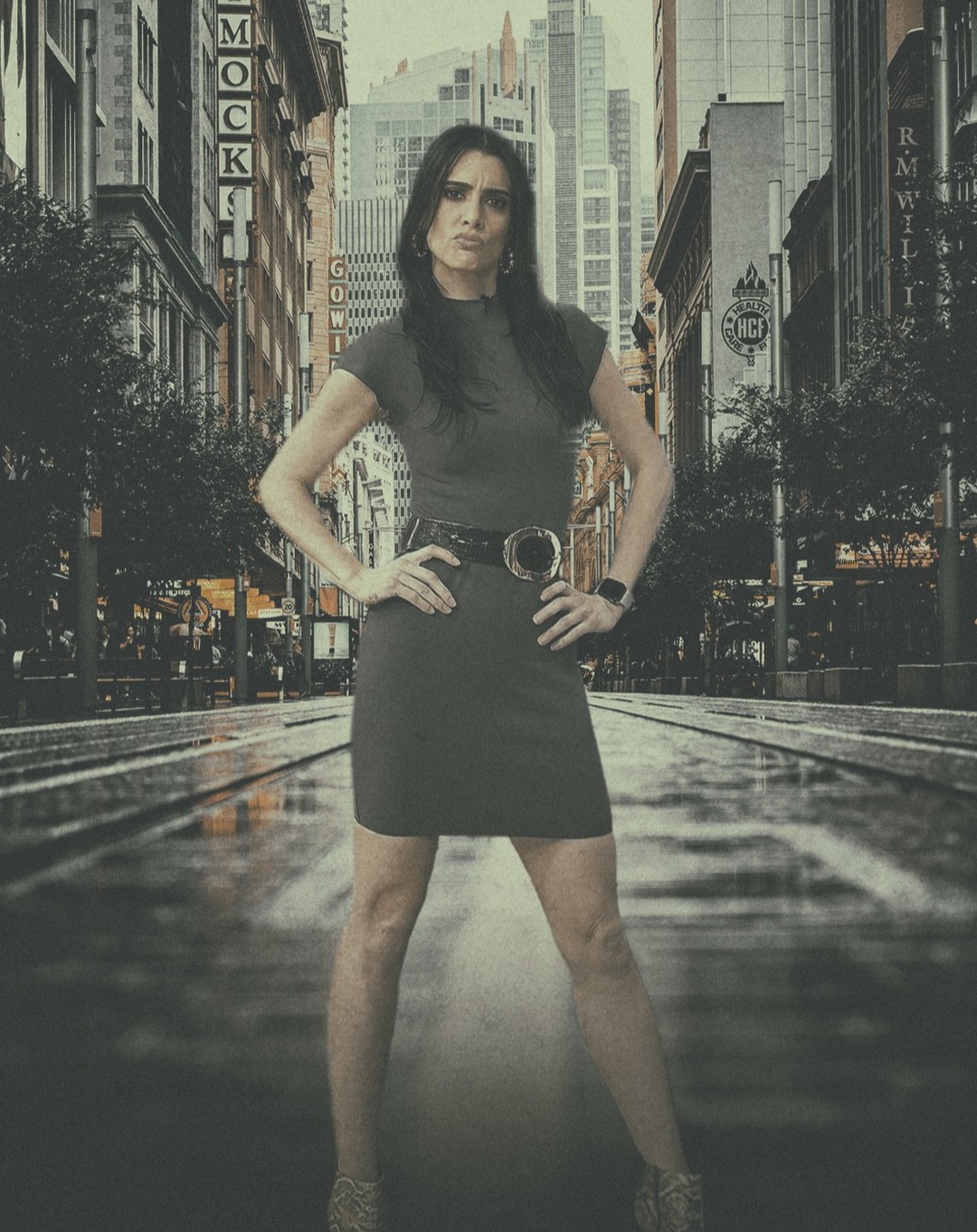 Photocomposition for TV Host Marlene Stahl